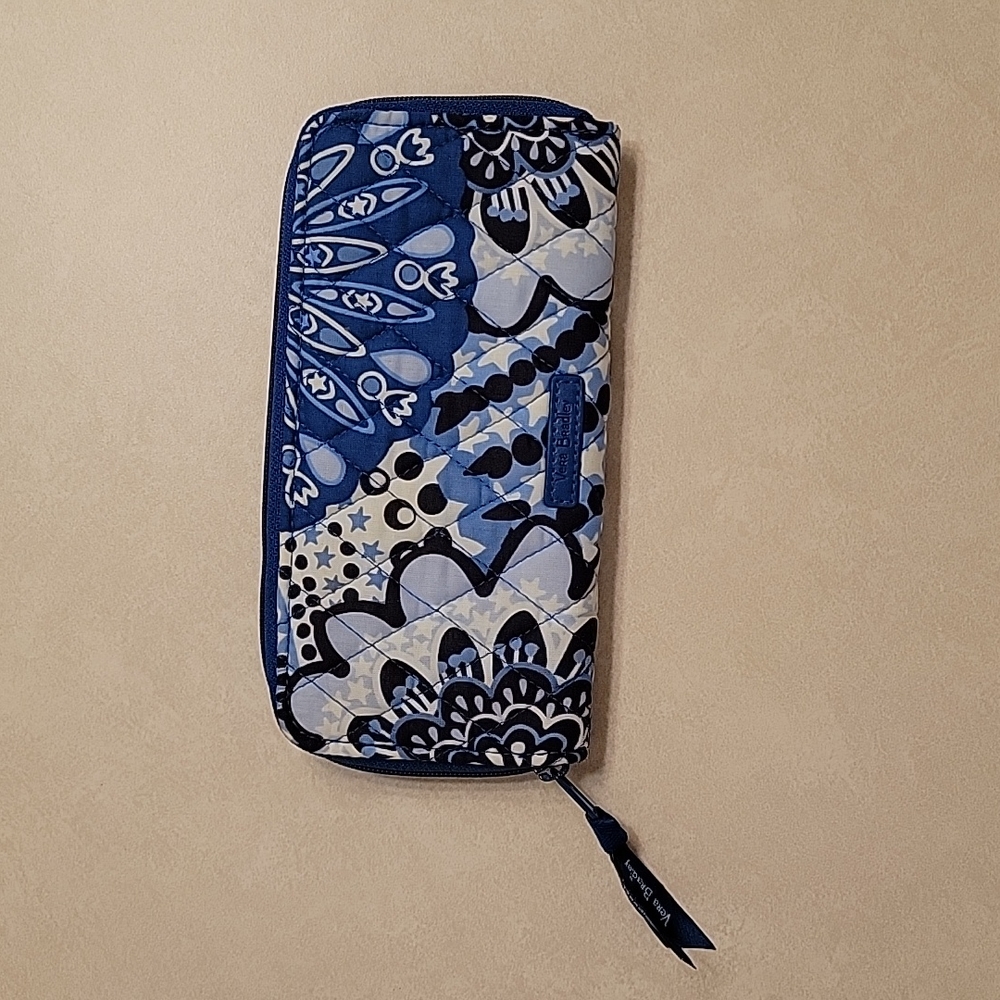 Cute blue bandana print wallet/clutch.